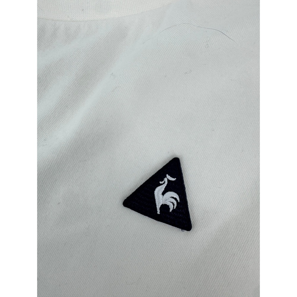 Le Coq Sportif T-Shirt Mens XL White Cotton Short Sleeve Embroidered Logo Tee - Picture 2 of 10
